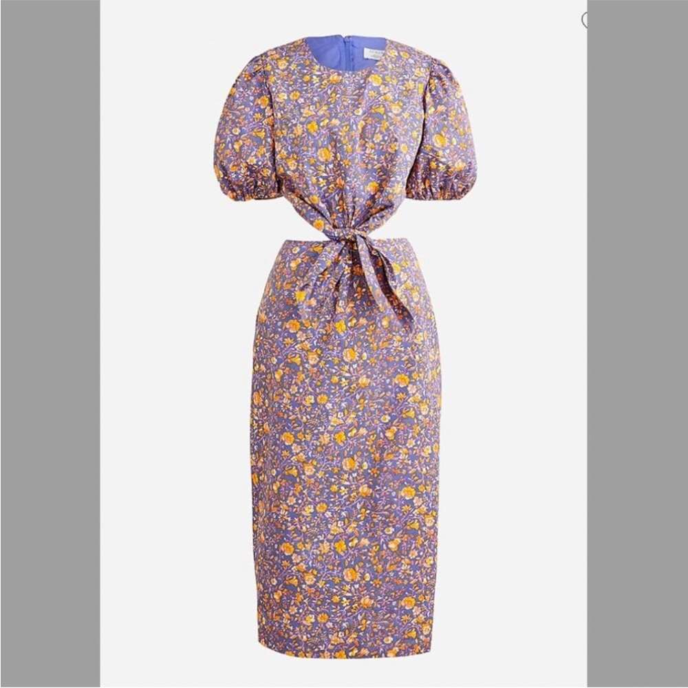 J crew midnight floral dress NWT